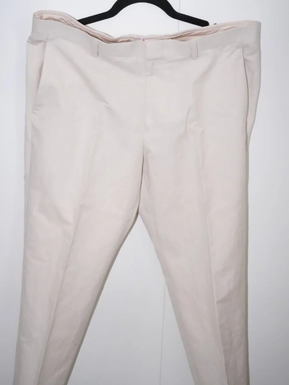 NWT: J.Crew Ludlow Slim-Fit Suit Pants Cream Linen Blend 33x30